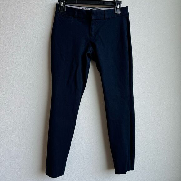 $5/$25 Banana Republic Sloan Fit Navy Trouser Chino Size 00 Petite Career Wear - Picture 1 of 10